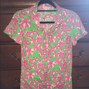 Lilly Pulitzer Dress | TShirt w/ collar | M